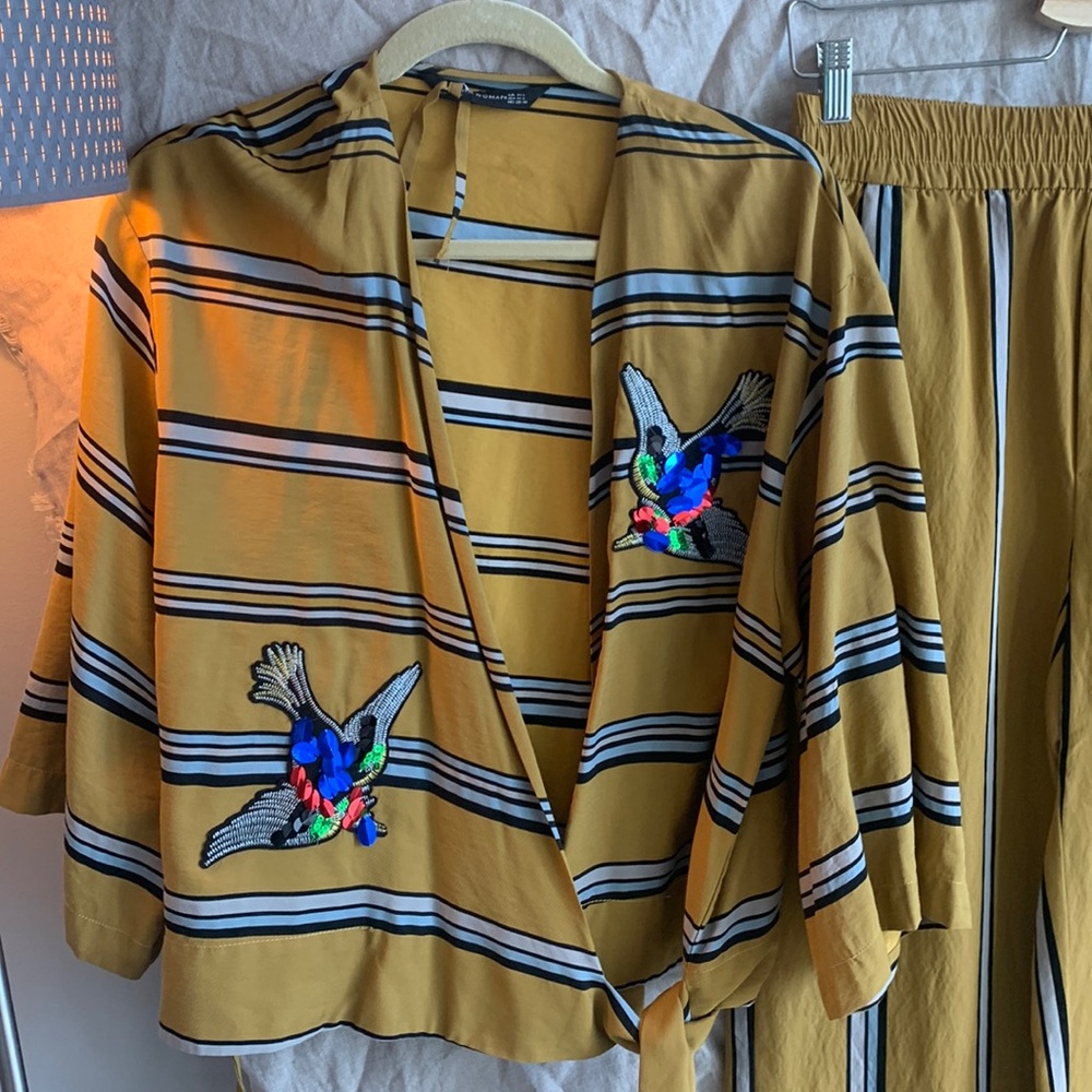 Limited edition sequin pant suit.